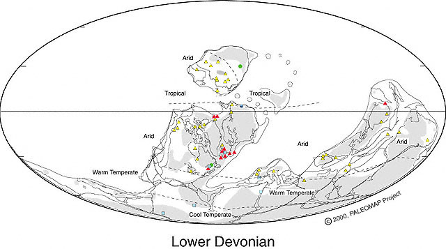 devonian period map