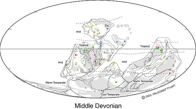 devonian period map